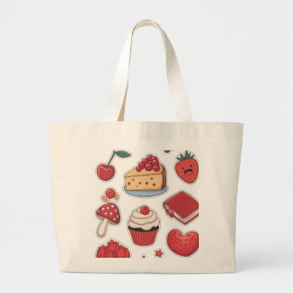 Bolso De Tela Gigante Sweet Tooth Dessert Pattern Tote Bag 