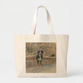 Bolso De Tela Gigante Swissy en una caminata gran tote