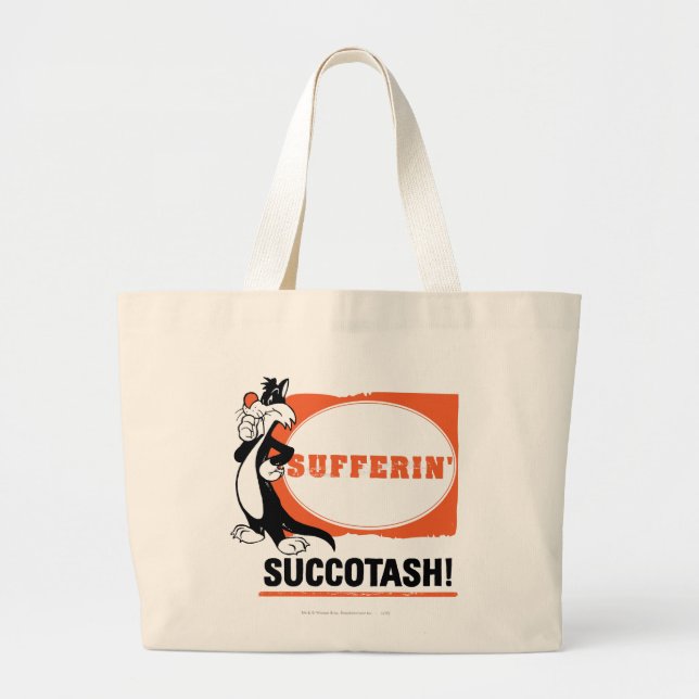 Bolso De Tela Gigante SYLVESTER™ Sufferin' Succotash! (Frente)