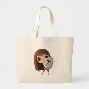Bolso De Tela Gigante Taara y pudín la koala