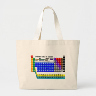 Bolso De Tela Gigante Tabla de elementos periódica