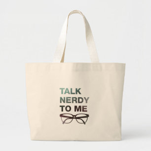 Bolso De Tela Gigante talk nerdy to me