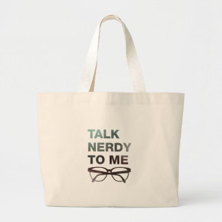 Bolso De Tela Gigante talk nerdy to me