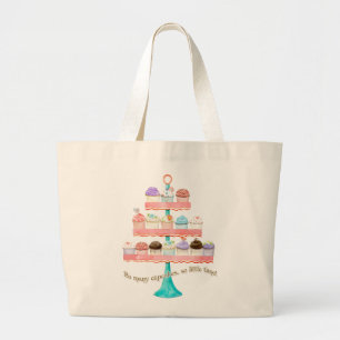 Bolso De Tela Gigante ¡Tan muchas magdalenas, tan poca hora! Arte de l