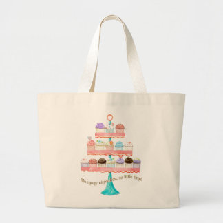 Bolso De Tela Gigante ¡Tan muchas magdalenas, tan poca hora!  Arte de la
