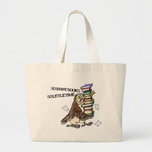 Bolso De Tela Gigante Tan muchos libros