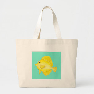 Bolso De Tela Gigante Tang amarillo