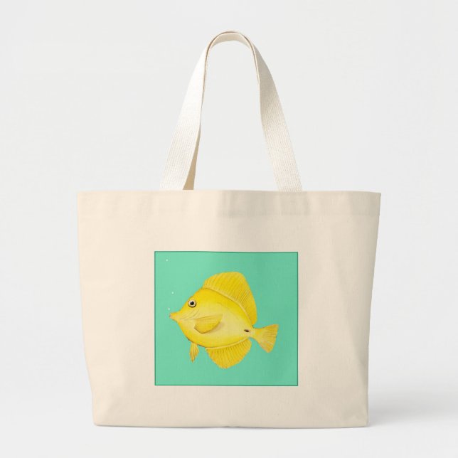 Bolso De Tela Gigante Tang amarillo (Frente)
