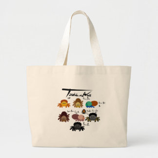 Bolso De Tela Gigante Tarantulas del Mundo Cute Informativo Kawaii