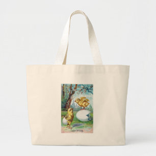 Bolso De Tela Gigante Tarjeta postal antigua de Pascua