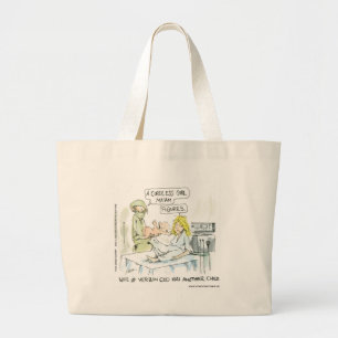 Bolso De Tela Gigante Tarjetas Divertidas Bebé sin Hilos Camisetas Tazas