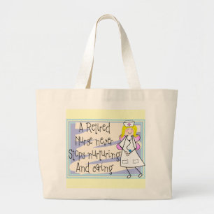 Bolso De Tela Gigante Tarjetas y regalos jubilados del arte del ángel de