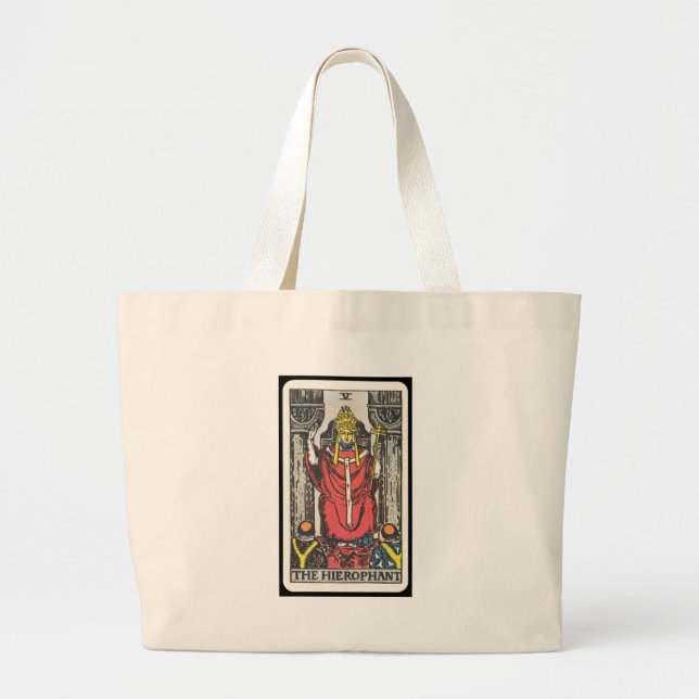 Bolso De Tela Gigante Tarot: El Hierophant (Frente)