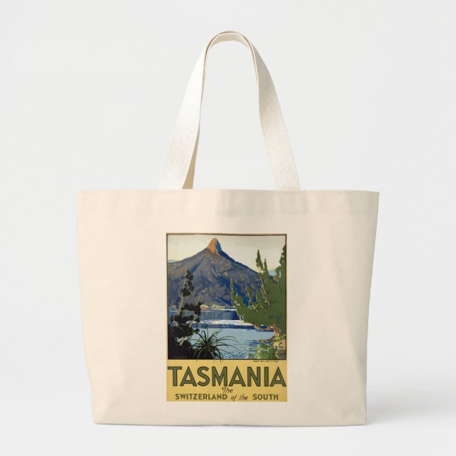 Bolso De Tela Gigante Tasmania ~ Suiza del Sur (Frente)