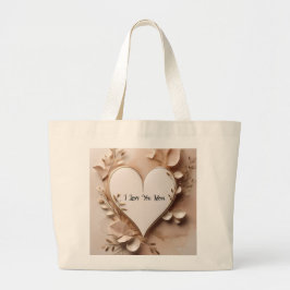 Bolso De Tela Gigante Te Amo Mamá
