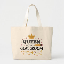 Bolso De Tela Gigante Teacher Appreciation Gift – Queen of the Classroom