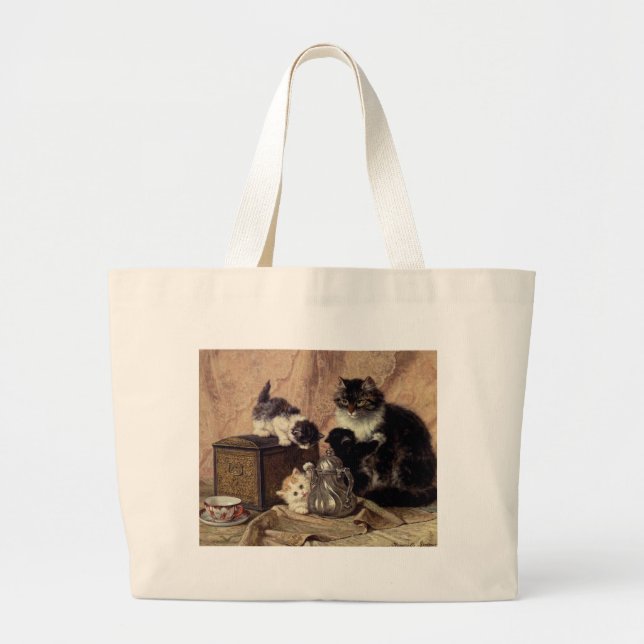 Bolso De Tela Gigante Teatime_For_Kittens (Frente)