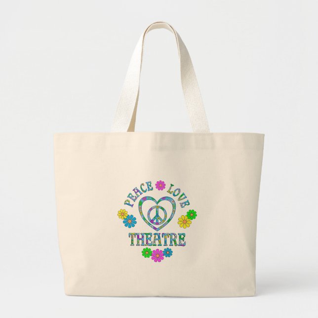 Bolso De Tela Gigante Teatro del amor de la paz (Frente)