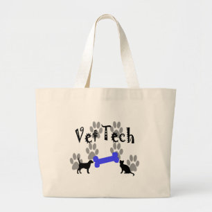 Bolso De Tela Gigante TECNOLOGÍA del veterinario con el hueso de perro