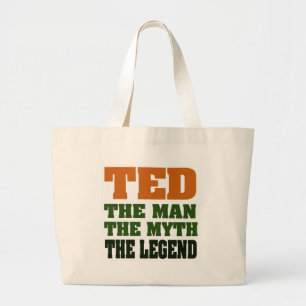 Bolso De Tela Gigante TED - el hombre, el mito, la leyenda