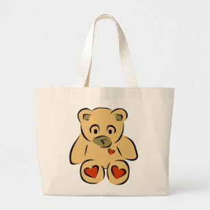 Bolso De Tela Gigante Teddy Bear
