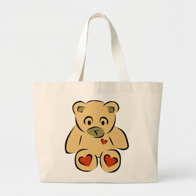 Bolso De Tela Gigante Teddy Bear (Frente)