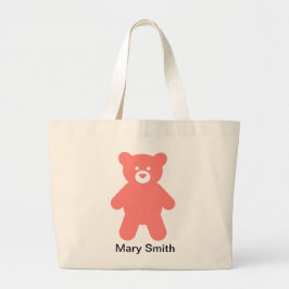 Bolso De Tela Gigante Teddy Bear