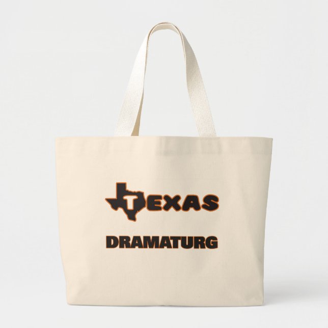 Bolso De Tela Gigante Tejas Dramaturg (Frente)