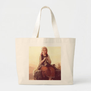 Bolso De Tela Gigante Tejido joven Chica