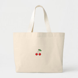 Bolso De Tela Gigante Tema de cereza, diseño de cereza