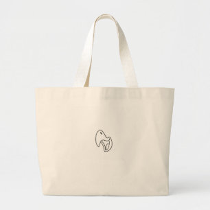 Bolso De Tela Gigante Tema de loro, pájaro, graznido