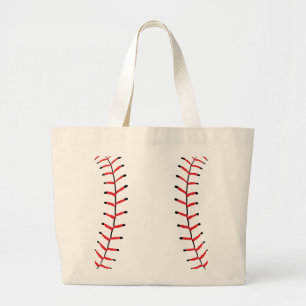 Bolso De Tela Gigante Tema del béisbol Deportivo Seams