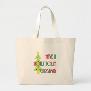 Bolso De Tela Gigante ten una navidad alegre y festiva de estilo moderno
