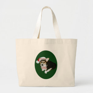Bolso De Tela Gigante Tenga mismo una Navidad Gimli del Corgi