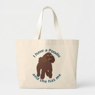 Bolso De Tela Gigante Tengo un caniche
