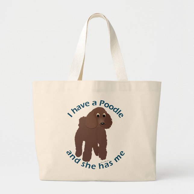 Bolso De Tela Gigante Tengo un caniche (Frente)