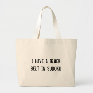 Bolso De Tela Gigante tengo un cinturón negro en sudoku