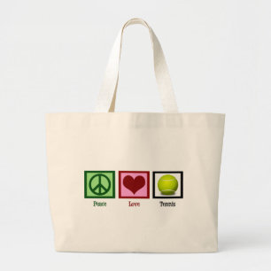 Bolso De Tela Gigante Tenis del amor de la paz