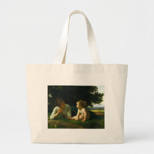 Bolso De Tela Gigante Tentación, William-Adolphe Bouguereau
