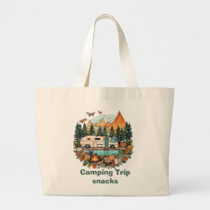 Bolso De Tela Gigante Tentempié de excursión de camping