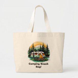 Bolso De Tela Gigante Tentempié de excursión de camping