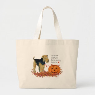 Bolso De Tela Gigante Terrier de Halloween