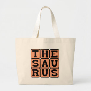 Bolso De Tela Gigante Tesauro, Libro de Sinónimos y Antónimos
