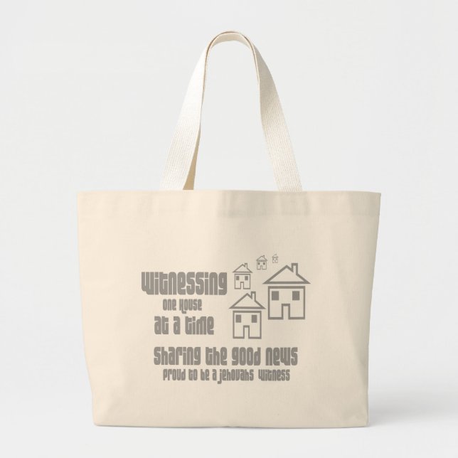 Bolso De Tela Gigante Testigo de Jehová (Frente)