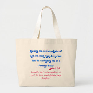 Bolso De Tela Gigante Testigo de Jehová John14-6