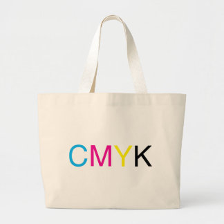 Bolso De Tela Gigante Texto de CMYK