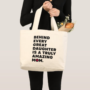 Bolso De Tela Gigante Texto de expresión de diseño personalizado para el