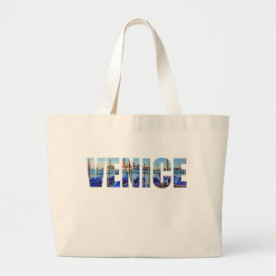 Bolso De Tela Gigante Texto de Venecia