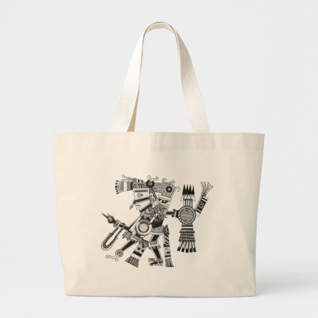 BOLSO DE TELA GIGANTE TEZCATLIPOCA (Frente)