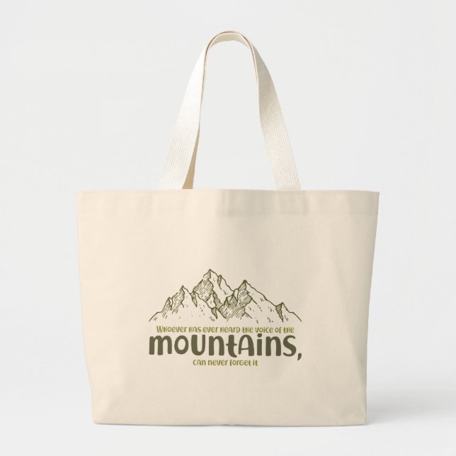 Bolso De Tela Gigante The Voice of the Mountains (Frente)